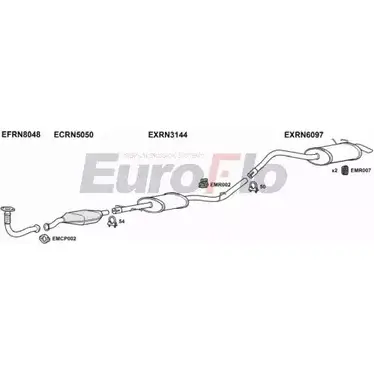 Система выпуска ОГ EUROFLO W G050 RNKAN19D 7008D PBQ7Z 4369503 изображение 0