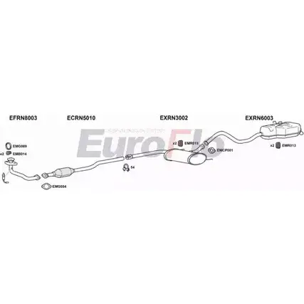 Система выпуска ОГ EUROFLO RBZ MM FBS6S6 RNLAG18 1004B 4369525