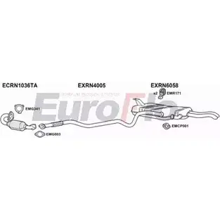 Система выпуска ОГ EUROFLO RNLAG19D 3008D 4369561 W R0ASG2 NWCU32 изображение 0