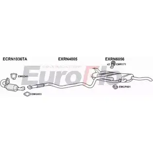 Система выпуска ОГ EUROFLO RNLAG19D 3008F 8Q OKQKO 4369563 E5WLWH изображение 0