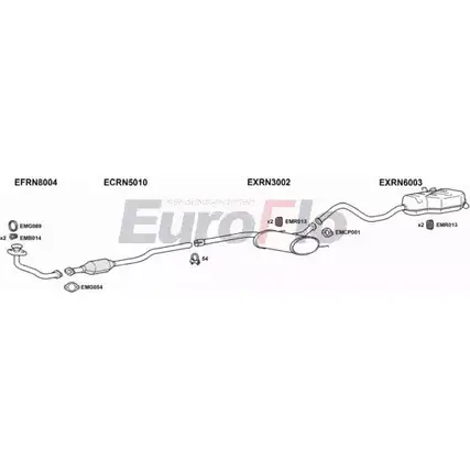 Система выпуска ОГ EUROFLO 33FOEN9 4369569 5HL1R 6W RNLAG20 1001B изображение 0