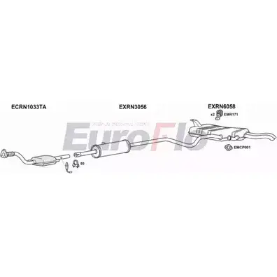 Система выпуска ОГ EUROFLO 0 F6OD RNLAG20 1015B XFZSHPC 4369585 изображение 0