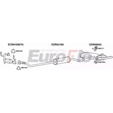 Система выпуска ОГ EUROFLO TZKO464 RNLAG20 1022C 4369596 H5 ECSY изображение 0