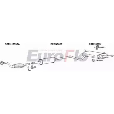 Система выпуска ОГ EUROFLO F5CYOA RNLAG20 3015A 4369617 796 Q1 изображение 0