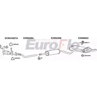 Система выпуска ОГ EUROFLO 4369619 AQU ATHU RNLAG20 3018A 49QWO изображение 0