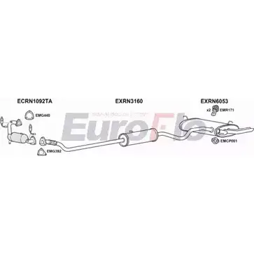 Система выпуска ОГ EUROFLO 4369629 RNLAG20 3022C E1I9 QF 7ICPT изображение 0