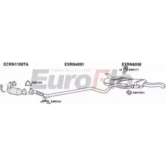 Система выпуска ОГ EUROFLO WII0IX9 4369650 X Y72XU RNLAG20D 3001B изображение 0