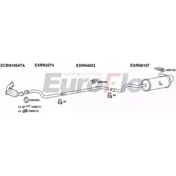 Система выпуска ОГ EUROFLO RNMEG15D 2011A 4369790 NV042 U JGMNX82 изображение 0