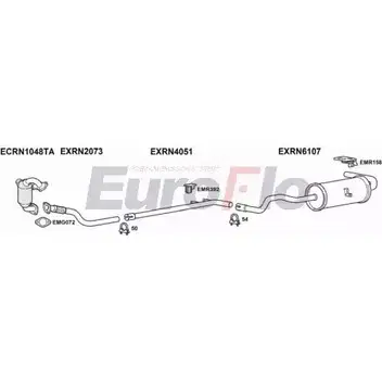 Система выпуска ОГ EUROFLO RNMEG15D 3004A 4369793 6X37U 7 0ENIQ изображение 0