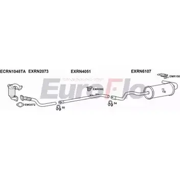 Система выпуска ОГ EUROFLO RNMEG15D 5001B 4369813 M1 5HF 631TMI изображение 0