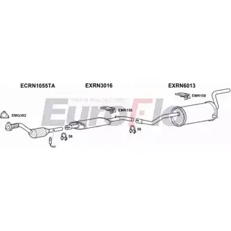 Система выпуска ОГ EUROFLO RNMEG16 3001 VE832HD 4369830 5 AQ2N