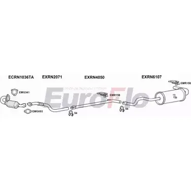 Система выпуска ОГ EUROFLO SQNPXTU A0D3N 7 RNMEG19D 2022A 4369881 изображение 0