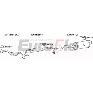Система выпуска ОГ EUROFLO 4369905 RNMEG20 2004 GGJLTS0 C 5UGE изображение 0