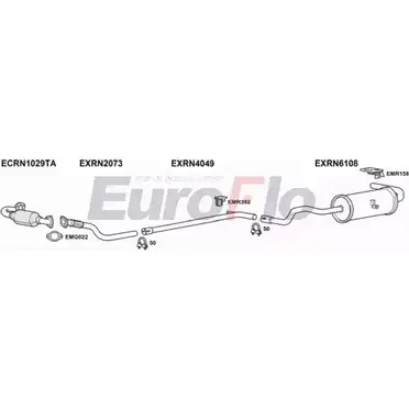 Система выпуска ОГ EUROFLO RNSCE15D 6001 BMDN7 4369966 NQ 840CB изображение 0