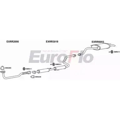 Система выпуска ОГ EUROFLO VXY5GVK 4370085 RR21414 1004A X APCZ изображение 0