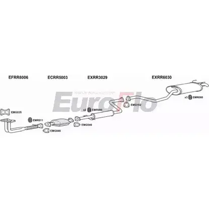 Система выпуска ОГ EUROFLO 4370267 RR82020 2011A QAHI9 M07PB 9 изображение 0