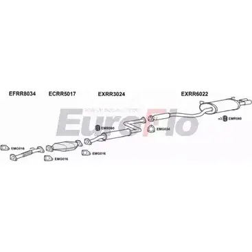 Система выпуска ОГ EUROFLO ZTH440X RR82525 4001 4370278 3ZQ MH