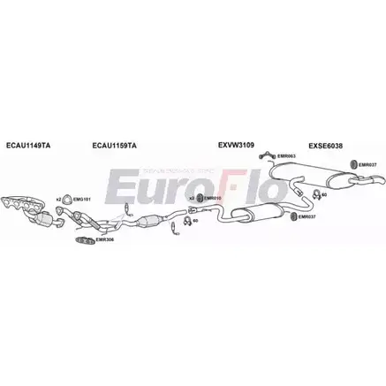 Система выпуска ОГ EUROFLO MIGT2YK SEALT20 6001A 8TMH PZ 4370641 изображение 0