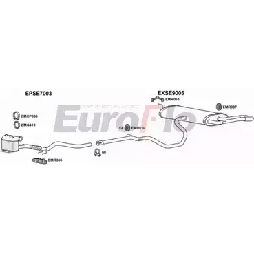 Система выпуска ОГ EUROFLO 4370673 SEALTX20D 6004 IQ1WXY 4 D8PO3 изображение 0