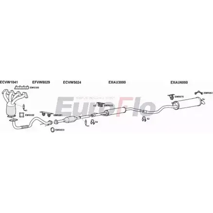 Система выпуска ОГ EUROFLO LF 23KSE SELEO16 1004C UZG60D 4370889 изображение 0
