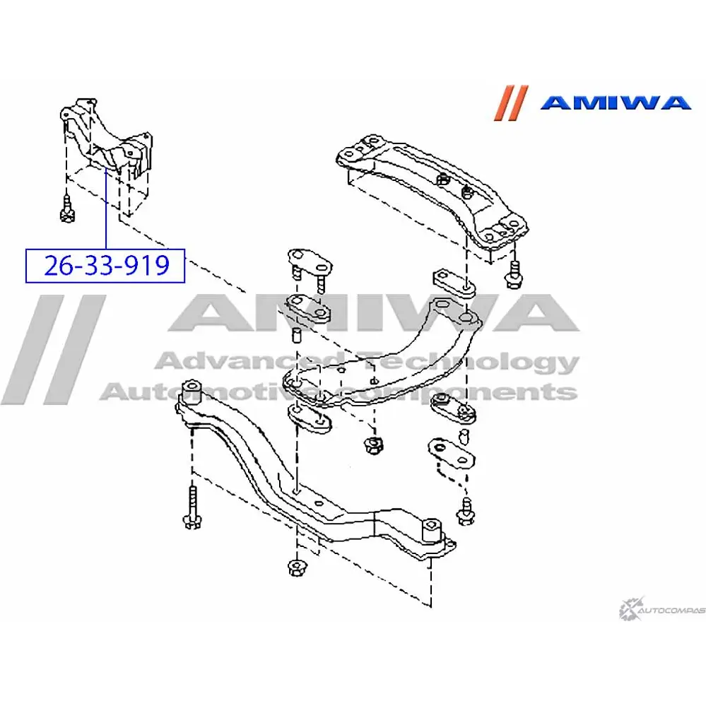 Подушка двигателя задняя at AMIWA 1422490894 CZ XGC 26-33-919 4C4KMA изображение 1