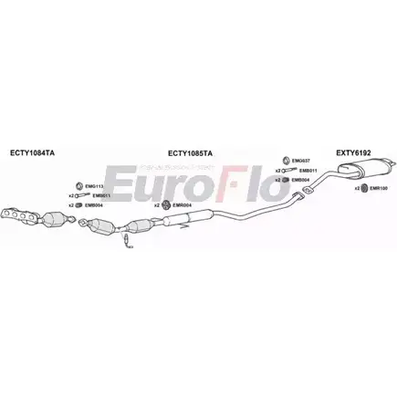 Система выпуска ОГ EUROFLO VOZURZY W DBTW TYCOR16 3015D 4372006 изображение 0