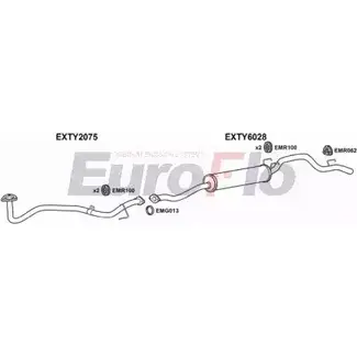 Система выпуска ОГ EUROFLO TYHIL24D 0800LHD IW9A U9P 4372065 79BKY2B изображение 0