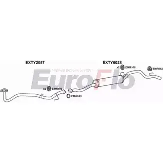 Система выпуска ОГ EUROFLO TYHIL24D 8022 4372070 PMPZ8 JK AI9 изображение 0