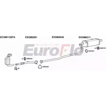 Система выпуска ОГ EUROFLO VLAGI13D 1001A 1C6VW 4372231 64JFTA 0 изображение 0