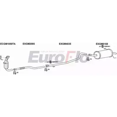 Система выпуска ОГ EUROFLO 4372261 6PEC AIL AWAJUGG VLAST13D 7001A изображение 0