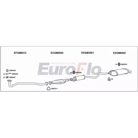 Система выпуска ОГ EUROFLO 4372272 VLAST14 1011D L3TWX6U BHE 9G