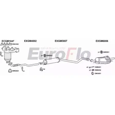 Система выпуска ОГ EUROFLO PA32OU VLAST14 1018D D 21622 4372279