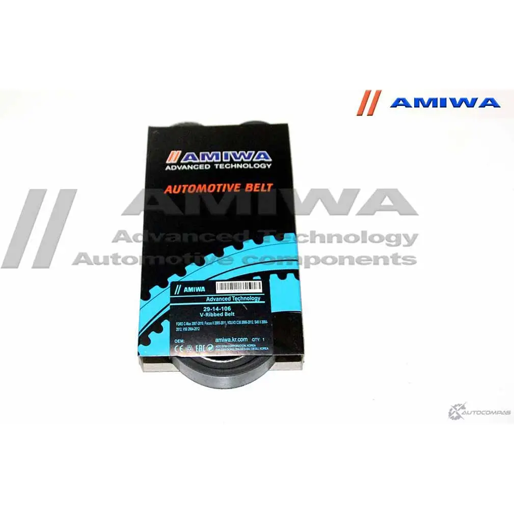 Ремень поликлиновый AMIWA QNO1 23M 1422491094 MDM68 29-14-106 изображение 0