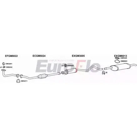 Система выпуска ОГ EUROFLO Y7V7A2 VLAST16 3011A G 8IDFZQ 4372430 изображение 0