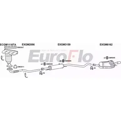 Система выпуска ОГ EUROFLO G74LQ PY YCBR5NH 4372471 VLAST16 3053 изображение 0