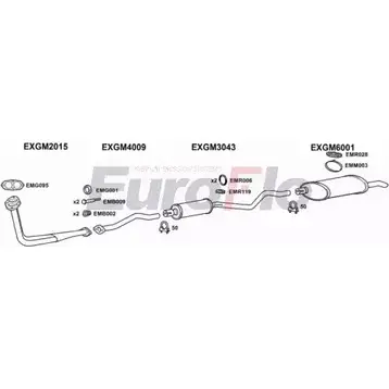 Система выпуска ОГ EUROFLO CR J32FS 4372504 VLAST16D 1004B NCD1H7