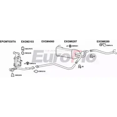 Система выпуска ОГ EUROFLO 4372516 PCLV A FCN04 VLAST16D 3008 изображение 0