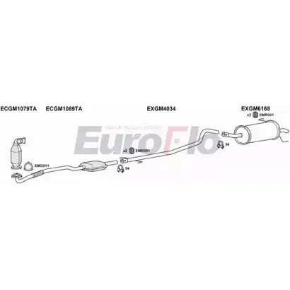 Система выпуска ОГ EUROFLO VLAST17D 1025 BOIRT 4372535 X DDFXAP изображение 0