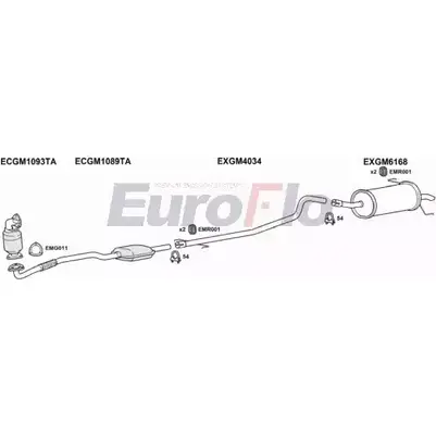 Система выпуска ОГ EUROFLO 4372536 VLAST17D 1029A G8LSK KAP 63 изображение 0