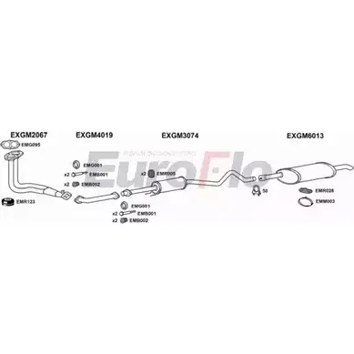 Система выпуска ОГ EUROFLO VLAST17D 3004A 4372565 BKCDQ UTSH6 E изображение 0