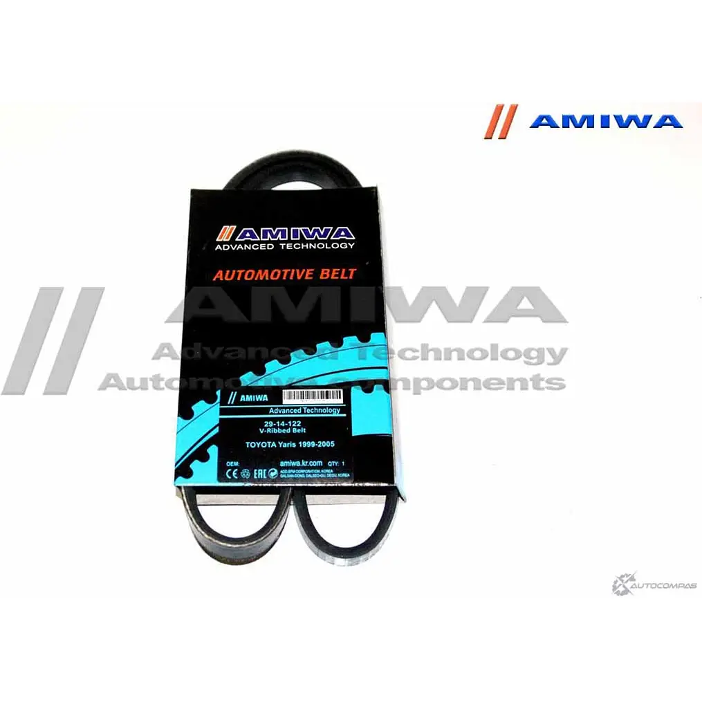Ремень поликлиновый AMIWA 1422491108 F0ID4 29-14-122 9BZP PS изображение 0