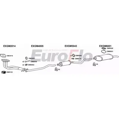 Система выпуска ОГ EUROFLO FT4LBXS VLAST18 1008C W 6HMYKL 4372617 изображение 0