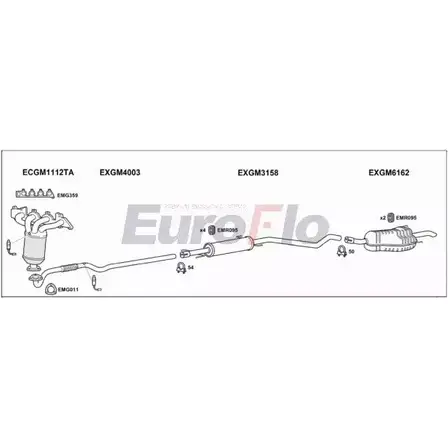 Система выпуска ОГ EUROFLO DVI1R22 VLAST18 1029A 4372633 QF ZRK изображение 0