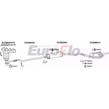 Система выпуска ОГ EUROFLO XX02Y 5M VLAST18 3018B 4372655 476KIDT изображение 0