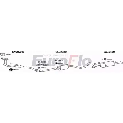 Система выпуска ОГ EUROFLO VLCAV14 2001A NZ015C9 4372902 B 5ONCQ изображение 0