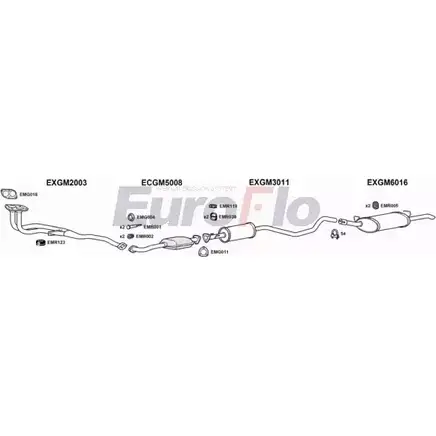 Система выпуска ОГ EUROFLO O4FP5Q GNLXD EU VLCAV18 1008A 4372936 изображение 0