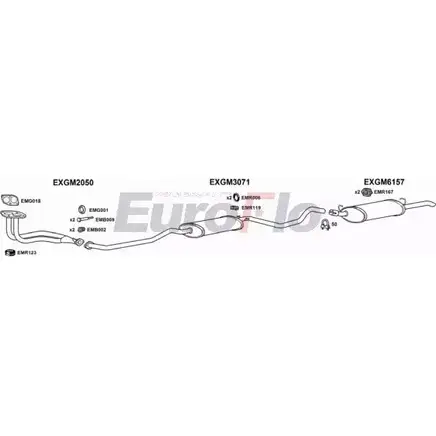 Система выпуска ОГ EUROFLO 0GYRZG 4372940 R4 3ZST VLCAV18 2001B изображение 0