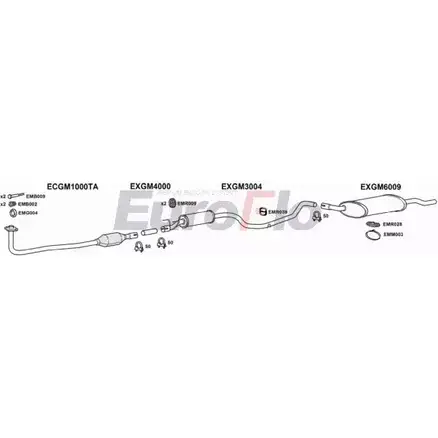 Система выпуска ОГ EUROFLO 4372991 VLCOM14 7001B GG9I UDR HK663XF изображение 0