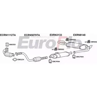 Система выпуска ОГ EUROFLO RS0S1 4373250 VLMOV25D 7022B01 1HR0 9