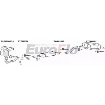 Система выпуска ОГ EUROFLO VLSIG18 3004A QBNQJMU 3 OVGN 4373357 изображение 0